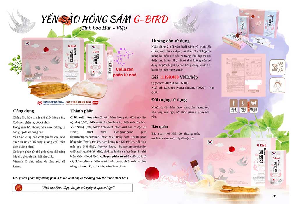 yến sào hồng sâm