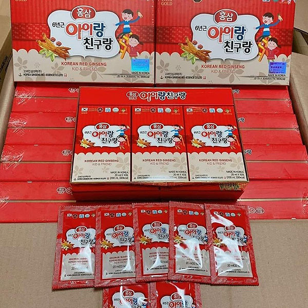 gói nước hồng sâm trẻ em korean red ginseng