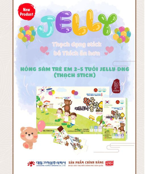 hồng sâm trẻ em 2-5 tuổi jelly DKG daedong chính hãng