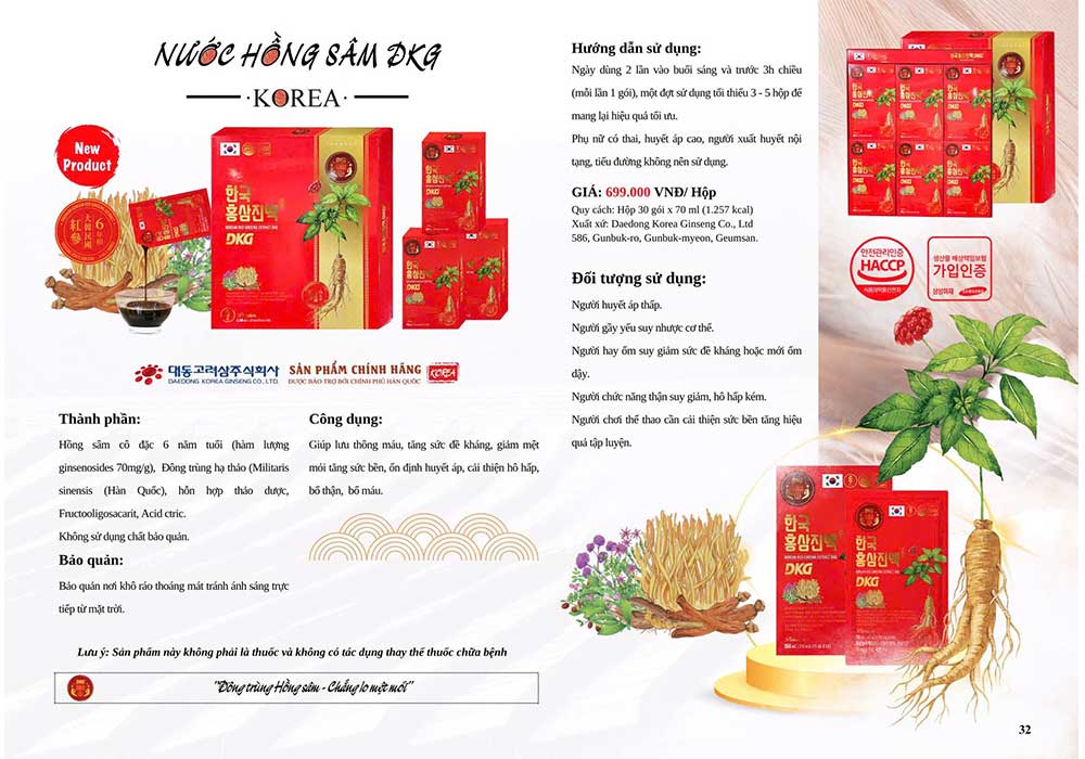 nước hồng sâm dkg