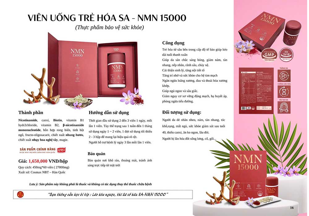 viên uống trẻ hóa sa